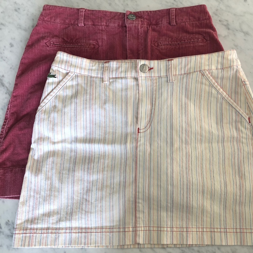 2 Lacoste Mini Skirts